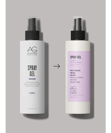 AG Care Curl Spray Gel Thermal Setting Spray 8 Fl Oz - Old Collection - Buy Online on GoSupps.com