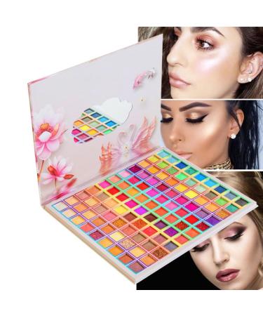 99 Colors Shimmer Eyeshadow Palette - Highly Pigmented Matte & Glitter Waterproof Makeup for Stunning Looks - Buy Online on GoSupps.com