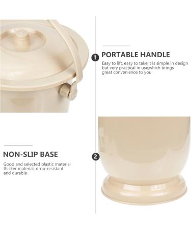 Emergency Urinal Portable Spittoon Chamber Pot Urinal Pail Pot Emergency Toilet Night Urine Bucket Urinal Toilet for Camping Travel Car Bedroom Home Portable Toilet - Buy Online on GoSupps.com