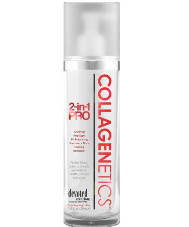 Collagenetics 2 in 1 Pro Red Light Therapy Prep Lotion & Tan Acc