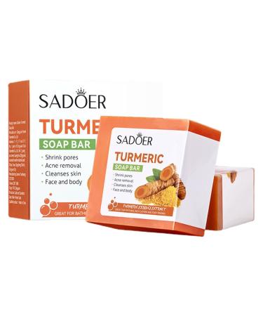 Kixolazr Turmeric soap organic ginger soap turmeric lightening soap pure hand soap turmeric purifying soap for face and body