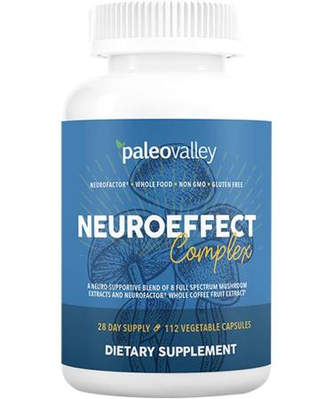 NeuroEffect Mushroom Coffee Supplement - Focus  Memory  and Energy Support - 28-Day Supply - 8 Mushroom and Coffee Fruit Extracts - 112 Capsules - Buy Online on GoSupps.com