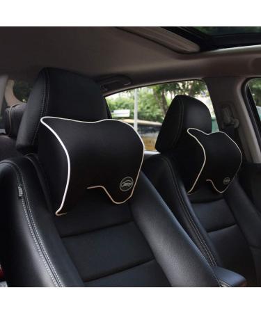 ICOMFYWAY Car Neck Support Pillow - Memory Foam Headrest for Neck Pain Relief While Driving - Black - Buy Online on GoSupps.com