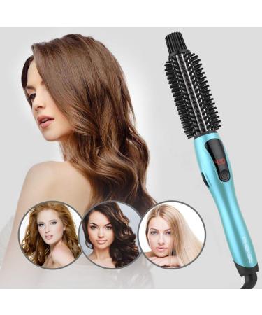 PHOEBE 1 Inch Ceramic Tourmaline Ionic Curling Iron Brush - Dual Voltage Travel Hair Curler Hot Brush for Long Hair - Professional Anti-Scald Styler with Instant Heat Up - Buy Online on GoSupps.com