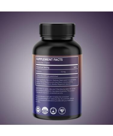 Z Zealthy Life Melatonin 12mg Fast Dissolve Tablets Natural Berry Flavor 100 Count Extra Strength Sleep Support for Adults Non-Habit Forming 100-Day Supply - Buy Online on GoSupps.com