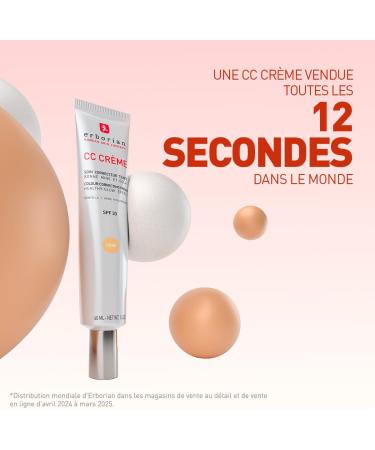 Erborian - CC Cr me la Centella Asiatica - Maquillage et Soin Illuminateur de Teint Haute D finition pour Visage - Protection Solaire SPF 25 - Soin Cosm tique Cor en 40 ml (Lot de 1) Porcelain - Buy Online on GoSupps.com