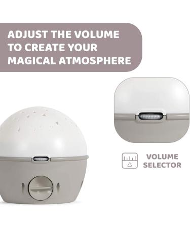 Chicco Next2Stars Baby Night Light Neutral | Star Projector for Cots & Cribs with Sound Sensor, 3 Light Effects, Music (Beige) - Buy Online on GoSupps.com