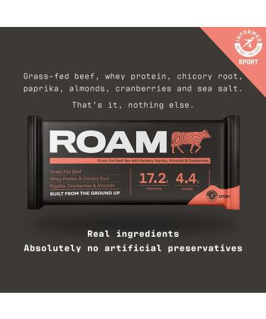 ROAM Natural Protein Bars: High Protein, Low Carb Meal Replacement, 6 Assorted Count - Ideal for Healthy Diet | Pack of 1 - Buy Online on GoSupps.com