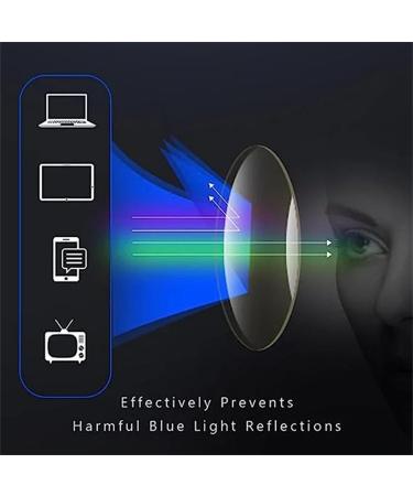 Knhorfad Ultra-Light Anti-Blue Light Progressive Glasses for Men | Dual Use Reading & Distance +1  - Buy Online on GoSupps.com