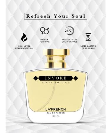 Invoke Perfume for Men - 100ml | Luxury Gift | Extra Long Lasting Smell | Premium French Fragrance Scent | Eau De Parfum - Buy Online on GoSupps.com