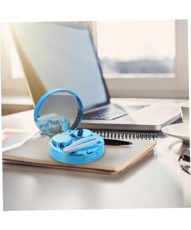 Buy Healeved Starry Sky Glasses Case & Contact Lens Container - Travel Suite Hard PP Blue (7.5x7.5 cm) | International Shipping Available - Buy Online on GoSupps.com