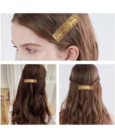 Hair Clip Vintage Barrette Large Hand Crafted Metal Barrette French Hair Clip for Ladies Long Thick Thin Hair - Buy Online on GoSupps.com