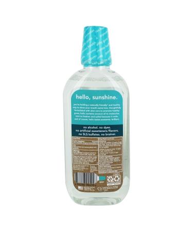Hello Naturally Healthy Antigingivitis Mouthwash with Aloe Vera & Coconut Oil - Natural Mint 16 fl oz - Buy Online on GoSupps.com