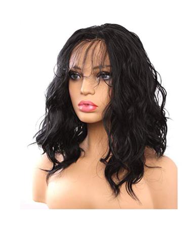 Premium Long Black Curly Wavy Brazilian Synthetic Wig for Women - Perfect for 50s 60s 70s 80s Cosplay - Buy Online on GoSupps.com