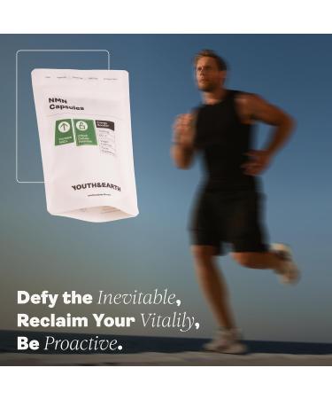  Youth & Earth Youth & Earth NAD Capsules Boost Energy & Metabolism Unlock Cell Function DNA Repair Anti-Aging & Increase NAD+ Levels - 500mg (60 Capsules) - Buy Online on GoSupps.com