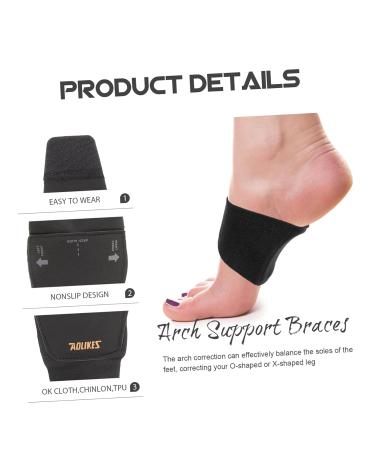 VANZACK Washable Arch Support Sleeves - 2pcs Flat Foot Pads for Men & Women | Portable Outdoor Foot Support - Buy Online on GoSupps.com