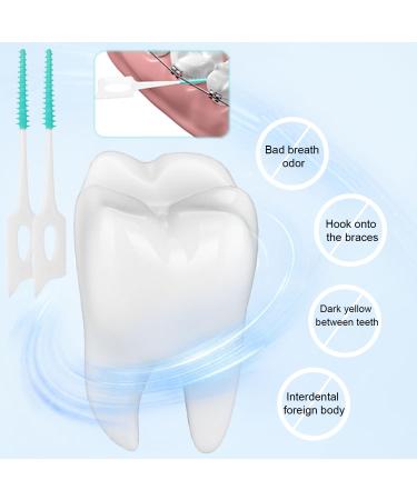 Soft Silicone Interdental Brush - Lumcov Double-Sided Toothbrush for Narrow Teeth | 60 Pieces Size S - Eco-Friendly & Adaptive Cleaning - Buy Online on GoSupps.com
