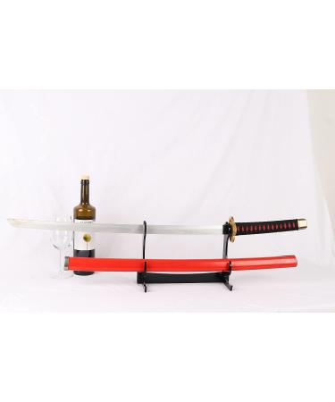 LEILIN Acrylic Samurai Sword Stand - Two-Layer Desktop Katana Holder in Black - Buy Online on GoSupps.com