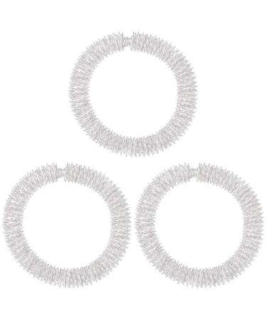 Healeved acupressure ring set - 3 pieces of massage rings for fingers acupressure ring stress ring massage rings for stress reduction and funding of blood circulation - finger massage or toe massage