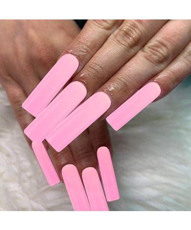 Artquee 120pcs Long Square Mixed Color Glossy Press on Nails Set - False Tips Manicure for Women/Girls - Buy Online on GoSupps.com