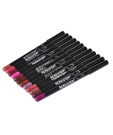 Matte Lip Liner Set - Long Lasting Finish Lip Pencil | 12 Colors Waterproof Matte Lip Filler Liner | Lip Pencil | Professional Makeup Lip Pencil For Women