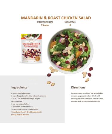 Honey Roasted Almond & Cranberry Salad Pizazz! Topping - 3.5 OZ Resealable Bag - Buy Online on GoSupps.com