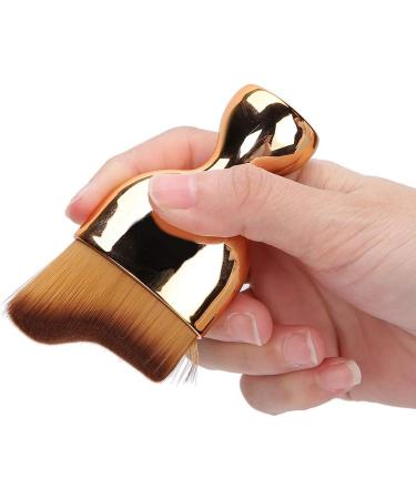 Makeup Brush Curve Yellow Black Portable Foundation Brush for Women Girls - Buy Online on GoSupps.com