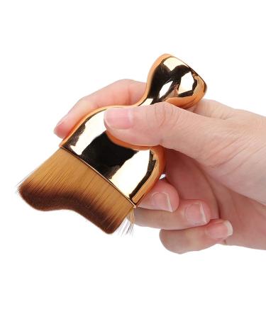 Foundation Makeup Brush Set - Curved Face & Blush Brush with Cover | Soft Makeup Tools for Liquid Cosmetics - International Shipping - Buy Online on GoSupps.com