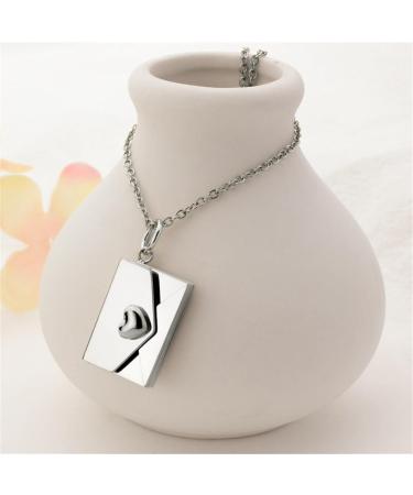 Oralgo Stylish Heart Medallion Necklace - Adjustable Silver Collarbone Choker for Women - Personalized Jewelry - Buy Online on GoSupps.com