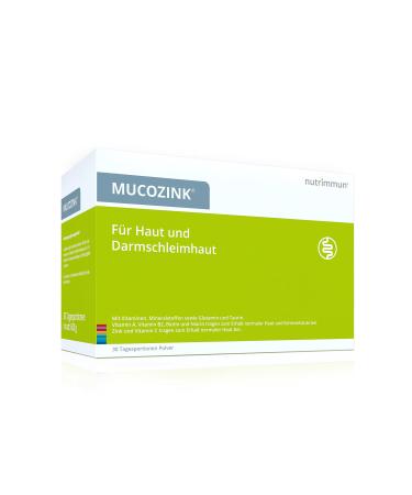 Nutrimmun Mucozink Powder (30 x 20 g) - Dietary supplements for skin and intestinal mucosa - vitamins and minerals for micronutrient supply plus the amino acids glutamine and Taurin 20 g (30 pack) 30 daily portions