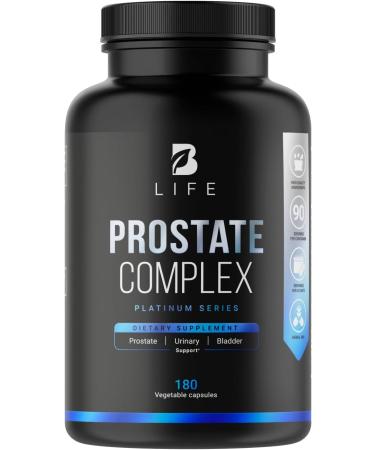 Prostate Supplement for Men 180 Caps with Saw Palmetto Pumpkin Seeds Extract Stinging Nettle. B Life Prostate Complex (Prostate Platinum)