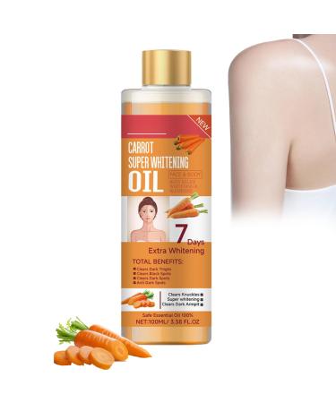 Soft 7 Turmeric Oil, Veetgold Body Oil, Veetgold Turmeric Oil, Veetgold Turmeric Body Oil, Soft 7 Body Oils, Turmeric Body Oil for Face & Body Moisturizer (., Carrot 100 ml)
