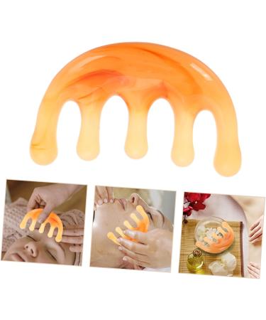 2 Pi ces Peigne m ridien grattoir cheveux gratte-t te massage de la t te peigne gua sha pour le cuir chevelu stimulateur du cuir chevelu Masseur de cou r sine Coffee - Buy Online on GoSupps.com