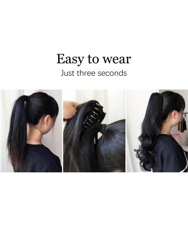Yamel Long Curly Wavy Ponytail Extension - Natural Medium Brown - 16 inch - Buy Online on GoSupps.com
