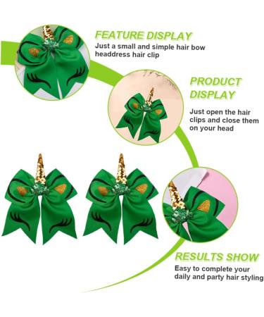 Beaupretty Rope unicorn hair clip hair barrette for women girl hair bow patrick day headpiece irih hair clip t patrick hair clip patrick hair clip hair rope pet bow tie Mi St - Buy Online on GoSupps.com