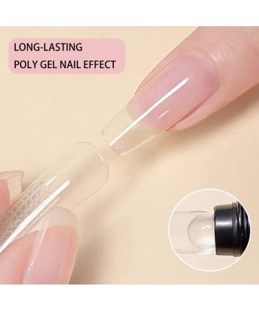 Vishine Poly Extension Gel Nail Kit Mini Nail Lamp Needed Clear Builder Jelly Gel Pink Nude Poly Nail Enhancement Trial All in One French Manicure Kit for Nail Art Starter Kit Nails - Buy Online on GoSupps.com