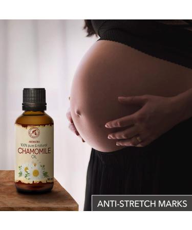 Chamomile Oil 50ml - Natural Chamomilla Extract for Face Nails Hair & Body Care - Premium Carrier Oil for Massage & Skin Health - Buy Online on GoSupps.com