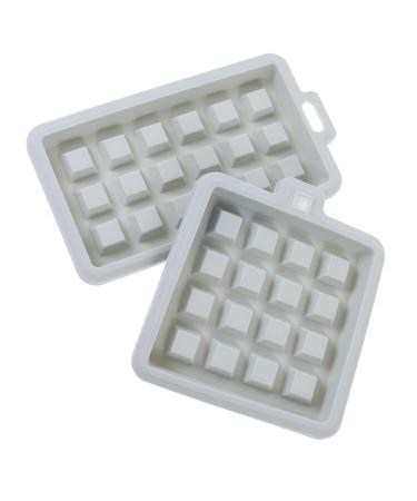 UKCOCO 2 Pcs Silicone Cookie Mold Square Pancake Tray Silicone Baking Waffle Mold Baking Tools Household