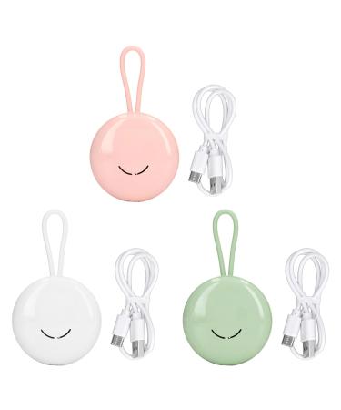 Yousiliang Portable Toothbrush Holder Sanitizer Mini Toothbrush UV Cleaning Case Intelligent USB Charging Hanging Toothbrush UV Cleaning Box for Trvel(White)