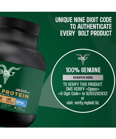 Buy Bolt Plant Protein 2 lb - Piedmont Chocolate Flavor | Premium Vegan Protein Powder for International Shipping - Buy Online on GoSupps.com