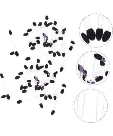 Mipcase 100pcs Eye Shadow Stick Disposable Lip Eyeshadow Sponge Applicator Eye Makeup Tools Miss Mix 7.5x0.5cm Black - Buy Online on GoSupps.com