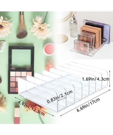 Uinfhyknd 2 Pack Acrylic Eyeshadow Palette Holder 7 Compartments Cosmetic Storage Organizer - Buy Online on GoSupps.com