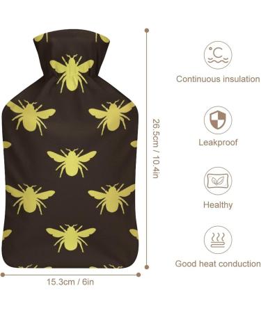 Buy Bee Silhouette Hot Water Bottle | Pain Relief & Foot Warmer | Rubber Hot Water Bag for Cold Therapy - Buy Online on GoSupps.com