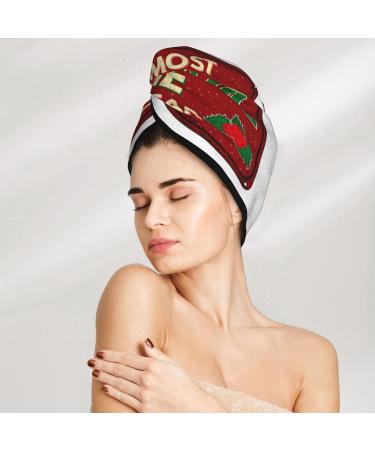 Hair Towel Wrap - Fast Drying Hair Turban with Button | Luxury Towel for Effortless Hair Care - Buy Online on GoSupps.com