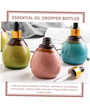 Angoily Ceramic Essential Oil Pot Essential Oil Holders Essential Oil for Hair Essential Oil Bottle Dropper Vials Liquid Containers Ceramics Pink Dropper Bottle Empty Bottle - Buy Online on GoSupps.com