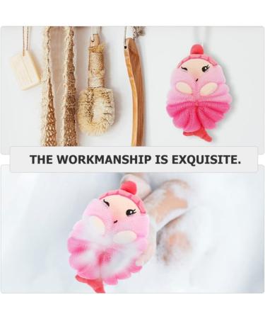 Minkissy Mermaid Kids Bath Loofah Sponge Set - 2 Pack Animal Shower Loofahs for Body Scrubbing and Exfoliation - Buy Online on GoSupps.com