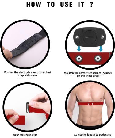 FITCENT Elastic Heart Rate Monitor for Garmin Wahoo Polar H10 Coospo & More - Enhanced Fitness Tracking - Buy Online on GoSupps.com