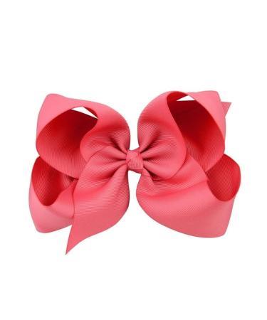 Hair Clips 6 Inch Big Grosgrain Ribbon Solid Hair Bows With Clips Girls Hair Clips Headwear Boutique Hair Accessories Blue Hair Clips (Size : 15)