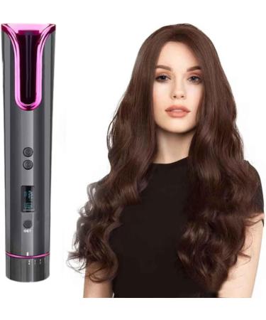 New Automatic Curling Wand Cordless USB Rechargeable Self Rotating Curling Auto Hair Curler Curling with Rotating Barrel for Hair Styling Waves H UiD607 (Grey One Size) One Size Grey - Buy Online on GoSupps.com