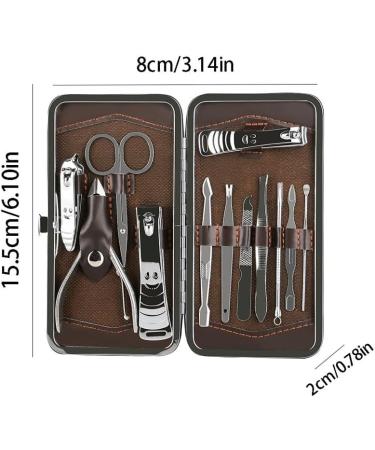 Nail Clipper Set 12-piece Large Nail Scissors Set Home Manicure Tools Suitable for Travel and Beauty Portable Travel Beauty Kit Nail Trimming Kit(03) - Buy Online on GoSupps.com